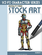 Sci-Fi Character Color Stock Art #2