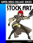 Deluxe Super Hero Stock Art #1
