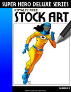 Deluxe Super Hero Stock Art #2