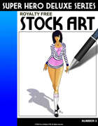 Deluxe Super Hero Stock Art #3