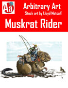 Muskrat Rider Stock Art