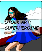 STOCK ART: Superheroine
