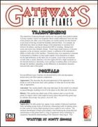 Gateways of the Planes (D20 OGL)