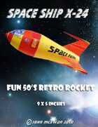 Space Patrol Retro Rocket 1/64th scale
