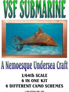 Fenian's Revenge Victorian Science Fiction Submarine 1/64th