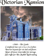 HO scale Victorian Mansion 1/86th