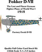 Fokker D-VII set 6 Factory Fresh