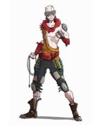 Biker Monk - RPG Stock Art
