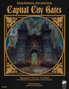 Dark Gothic Art - Capital City Gates