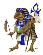 THC Stock Art: Bullywug Priest (Floating)