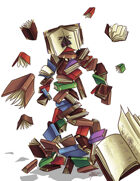 THC Stock Art: Book Golem (.png)