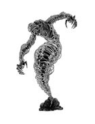 THC Stock Art: Air Elemental (BW png)