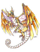 THC Stock Art: Clockwork Dragon (png)
