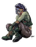 THC Stock Art: Kyne - Cyberpunk Fixer