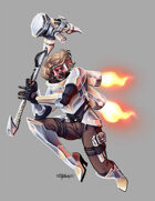 THC Stock Art: Character - SciFi Hammer and Jetpack