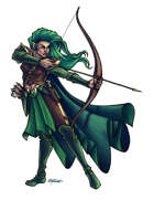 THC Stock Art: Half-Elf Ranger