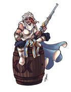 THC Stock Art: Nomadic Dwarven Rifleleader