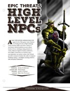 EN5ider #45 - Epic Threats: High Level NPCs