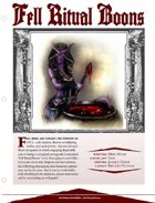 EN5ider #104 - Fell Ritual Boons