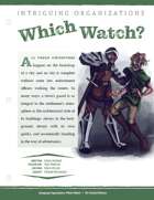 EN5ider #313 - Intriguing Organizations: Which Watch?
