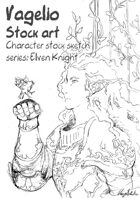 Character stock sketch series: elven knight
