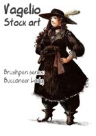 Character stock Brushpen works: Buccaneer