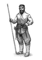 Character stock sketch series: Dwarf monk