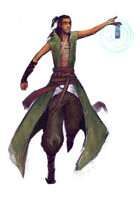 Stock character digital sketch: Rider