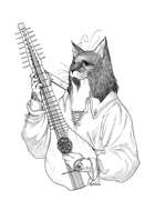 Character stock sketch series: Catfolk Bard
