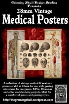 28mm vintage Medical posters