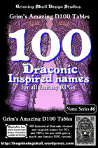 100 Draconic Inspired Names for all fantasy RPGs