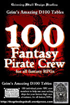 100 Fantasy Pirate Crew for all fantasy RPGs