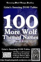 100 More Wolf Themed Names for all fantasy RPGs