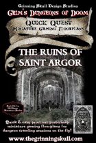 Quick Quests Miniature Gaming Floorplans: The Ruins of saint Argor Poster Map