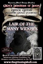 Quick Quests Miniature Gaming Floorplans: The Lair of many Widows Poster Map