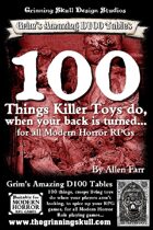 100 Things Killer Toys do, when your back is turned for all Modern Horror RPGs