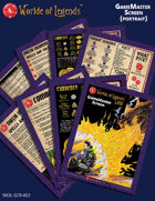Worlde of Legends™ SCREEN: LITE GameMaster Screen Inserts (Portrait)