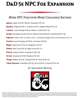 D&D 5e NPC Foe Expansion