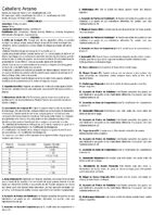 Hojas Recordatorio: Caballero Arcano