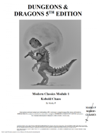 Kobold Chaos- Marky P's modern classics