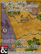 Baldur's Gate Area - Forgotten Realms Stock Maps