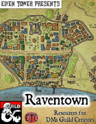 Raventown - Fantasy Stock Maps