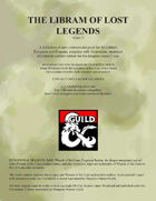 The Libram of Lost Legends - New Monsters