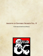 Archive of Esoteric Secrets Vol. II