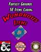 Fantasy Grounds 5E Items Effects Coding - Wondrous Items