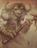 Stock art - Minotaur sketch