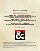 Race - Warforged