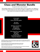 Class and Monster Bundle