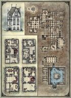 Printable Death House Maps - Dungeon Masters Guild | Dungeon Masters Guild