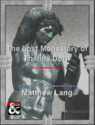 The Lost Monastery of Thalius Dorn
